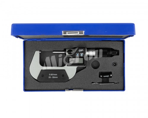 Микрометр МКЦ-  50 0,001 цифровой 2-кнопочный IP65 (25-50) Micron