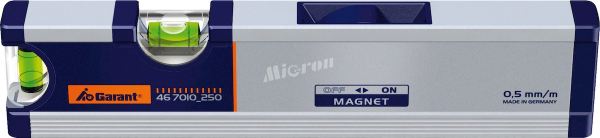 Уровень 2-х пузыр.,0,4 м 0.5мм/м магнит. Garant 467010 400