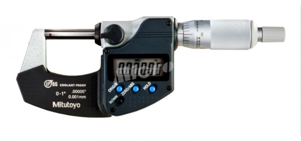 Микрометр гладкий МКЦ- 25/1" 0,001/0,00005" электр. 4-кн. IP65 293-340-30 Mitutoyo