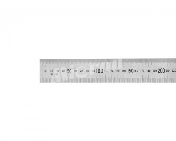 Линейка измерительная 2000х40х2.0мм металлическая Micron с калибровкой
