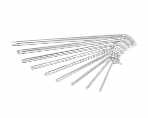 Набор ключей шестигранных удлиненных Т10-Т50 ( 9шт) Torx HORTZ