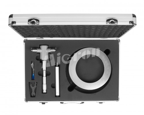 Нутромер микрометрический трехточечный НМТ 100-125 0,005 с установочным кольцом Micron