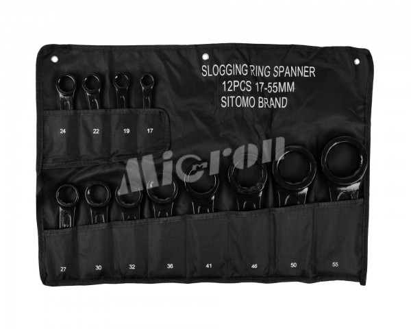 Набор ключей накидн. ударных 12 шт.  (17-55) SIT