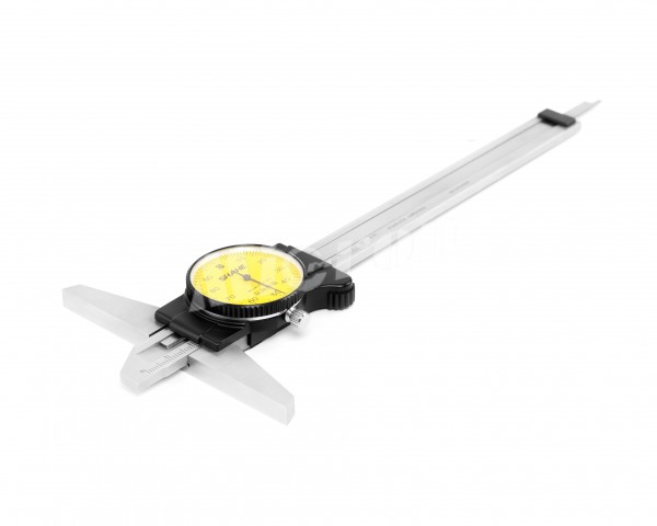 Штангенглубиномер ШГК- 100 0.01 с круг. шкалой SHAHE