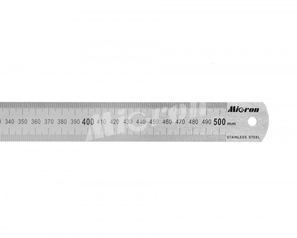 Линейка измерительная 500х30мм металлическая Micron