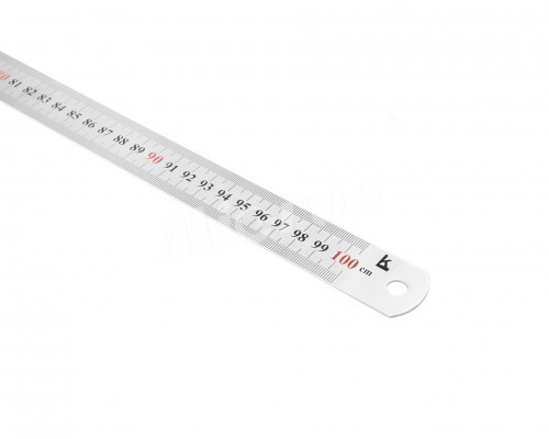 Линейка измерительная метал. 1000х35 дв шк (госреестр № 74468-19) КЛБ*