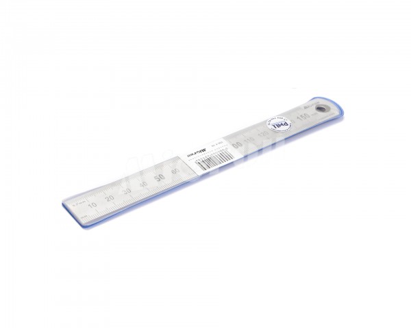 Линейка измерительная 150х19мм металлическая Micron