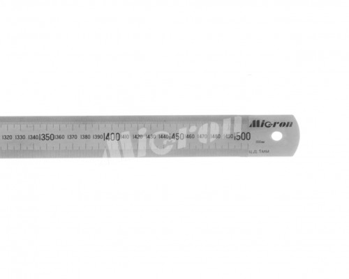 Линейка измерительная 1500х38х1.5мм металлическая Micron