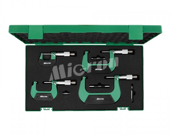 Набор микрометров МК 0 - 100 0,01 (0-100) 4 штуки Micron