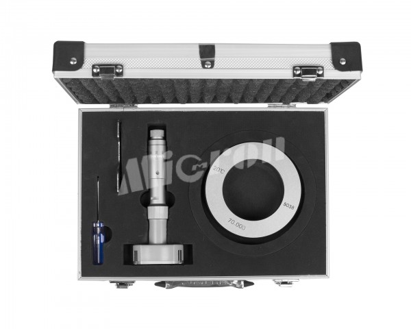 Нутромер микрометрический трехточечный НМТ  60-70 0,005 с установочным кольцом Micron