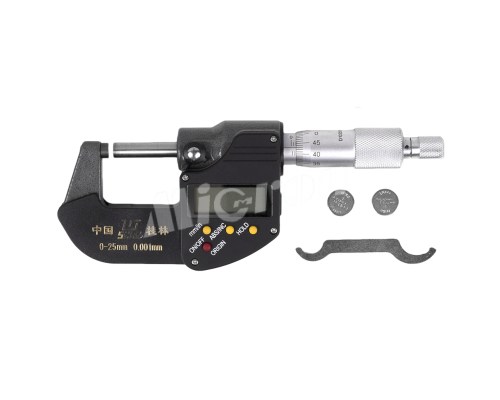 Микрометр гладкий МКЦ-  25 0,001 электр. SHAN