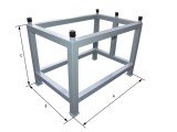 Стенд для плиты регулируемый 630x 630x790 (для гранит. плиты) C-S636 Mitutoyo