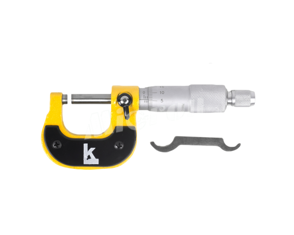 Микрометр гладкий МК- 25 0,01 желт. скоба КЛБ
