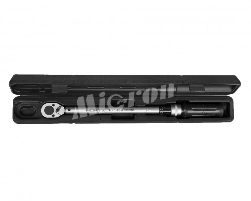Ключ динамометрический предельный  40-200Нм 1/2" HORTZ  с поверкой