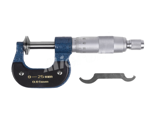 Микрометр д/мягк.материалов МТМ-25 0.01 тарельчатый МИК