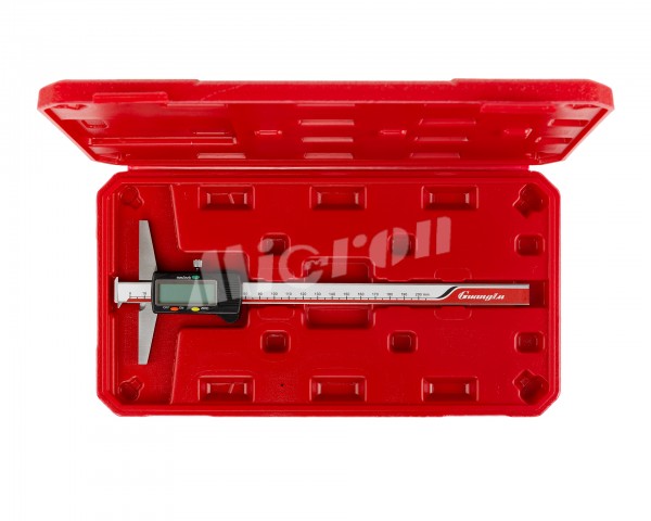 Штангенглубиномер цифровой 0-200 0,01 с дв. тол-м 123-132 Guanglu