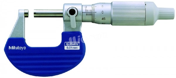 Микрометр гладкий МК- 25 0,01 с фрикционным барабаном 102-701 Mitutoyo