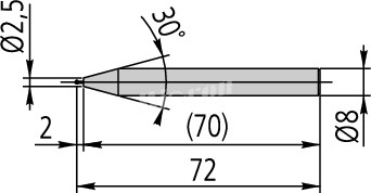 Щуп D1, LH600сферический 12AAF666 Mitutoyo