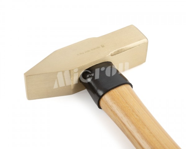Молоток сл. 0.5 кв/боек сплав AlCu искробезопасный с дер. рукояткой  HORTZ