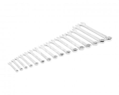 Набор ключей гаечных комбинированных 16 шт. (6-24) хромированных HORTZ