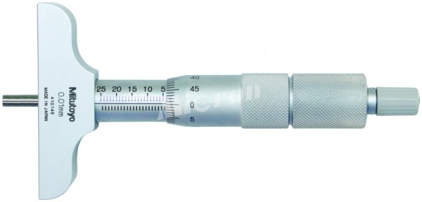 Глубиномер микрометр. ГМ-150 0,01 (основ.  63,5мм) встав. (6шт) 129-112 Mitutoyo