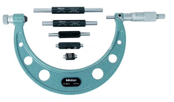 Микрометр гладкий МК- 300 0,01 (150-300) со сменными пятками 104-136A Mitutoyo