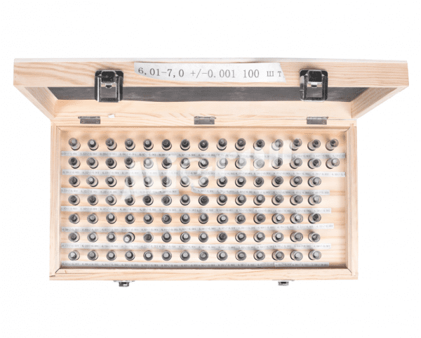 Набор гл. калибров  6,01- 7,00 +/-0,001 шаг 0,01 100шт ЧИЗ