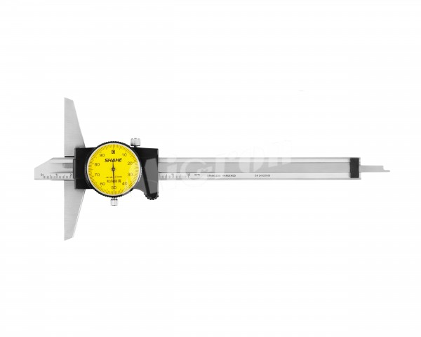 Штангенглубиномер ШГК- 100 0.01 с круг. шкалой SHAHE