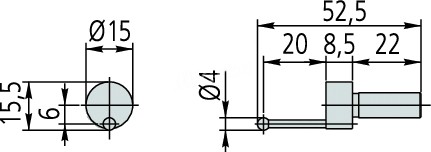 Щуп D4 эксцентрический 12AAA788 Mitutoyo