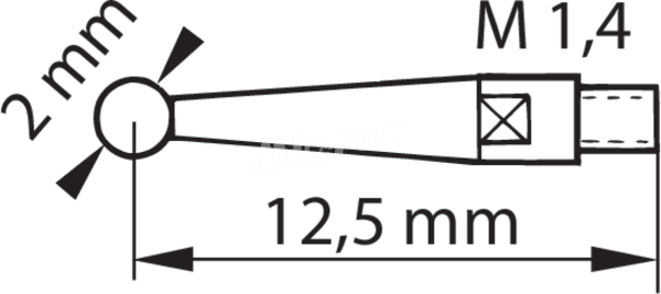 Индикатор ИРБ 0.002 0.2/40 щуп 11.8мм Swisstast Tesa Hoffman 436254 0,1/40