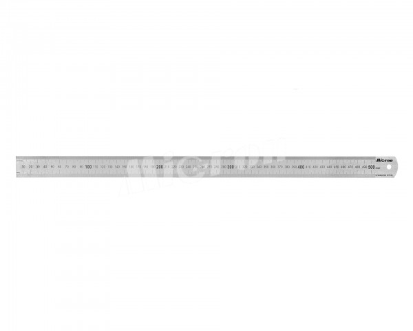 Линейка измерительная 500х30мм металлическая Micron