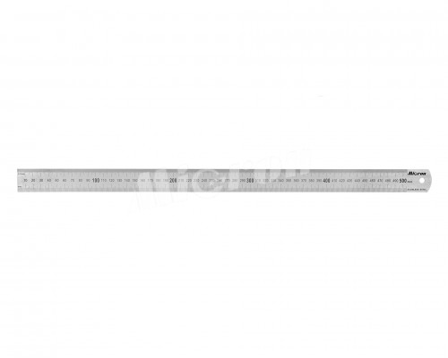 Линейка измерительная  500х30мм металлическая Micron
