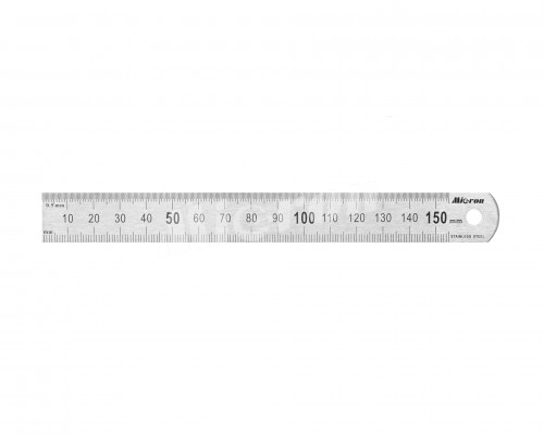 Линейка измерительная  150х19мм металлическая  Micron