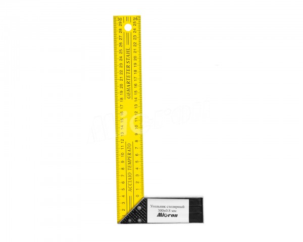 Угольник столярный 300х0,8 мм, алюминиевое основание Micron