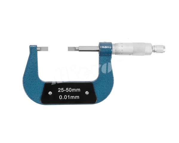 Микрометр специальный МК-НП- 50 0,01 с 2-мя ножевидными пятками SHAN