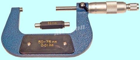 Микрометр Гладкий МК- 75 50- 75 мм (0,01) кл.т.1 тв.сплав "CNIC" (400-115)